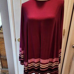 Purple Tunic with Stripes